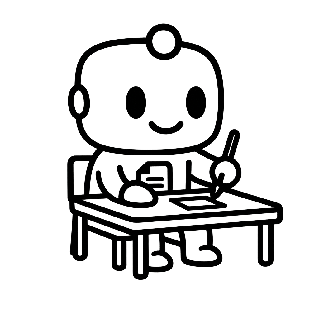 AI Robot Writing Documentation